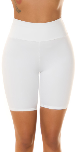 Musthave hoge taille bikershorts wit